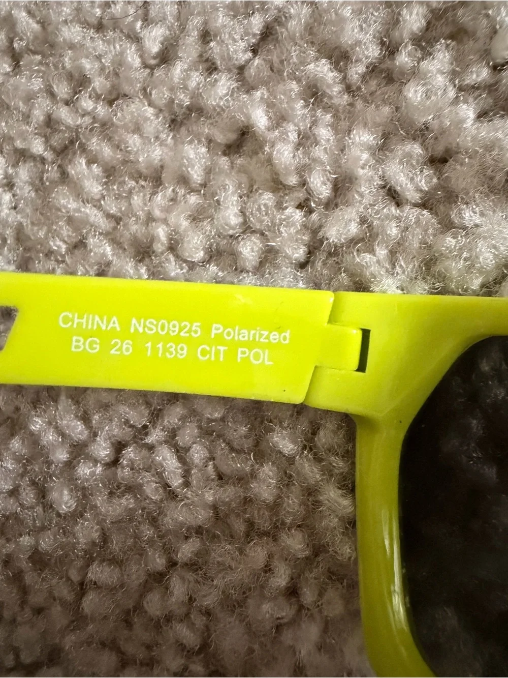 Body Glove Neon Yellow Mirrored Lens Sunglasses